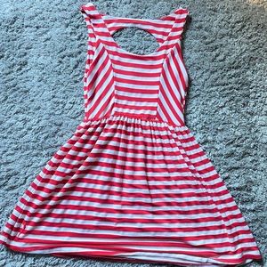 NC State Red and White Stripe Dress NCSU